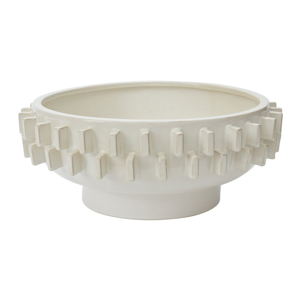 Rhea Reactive Glaze Sculptural Bowl By Accent Decor