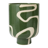 Curvature Glossy Matte Pot By Accent Decor