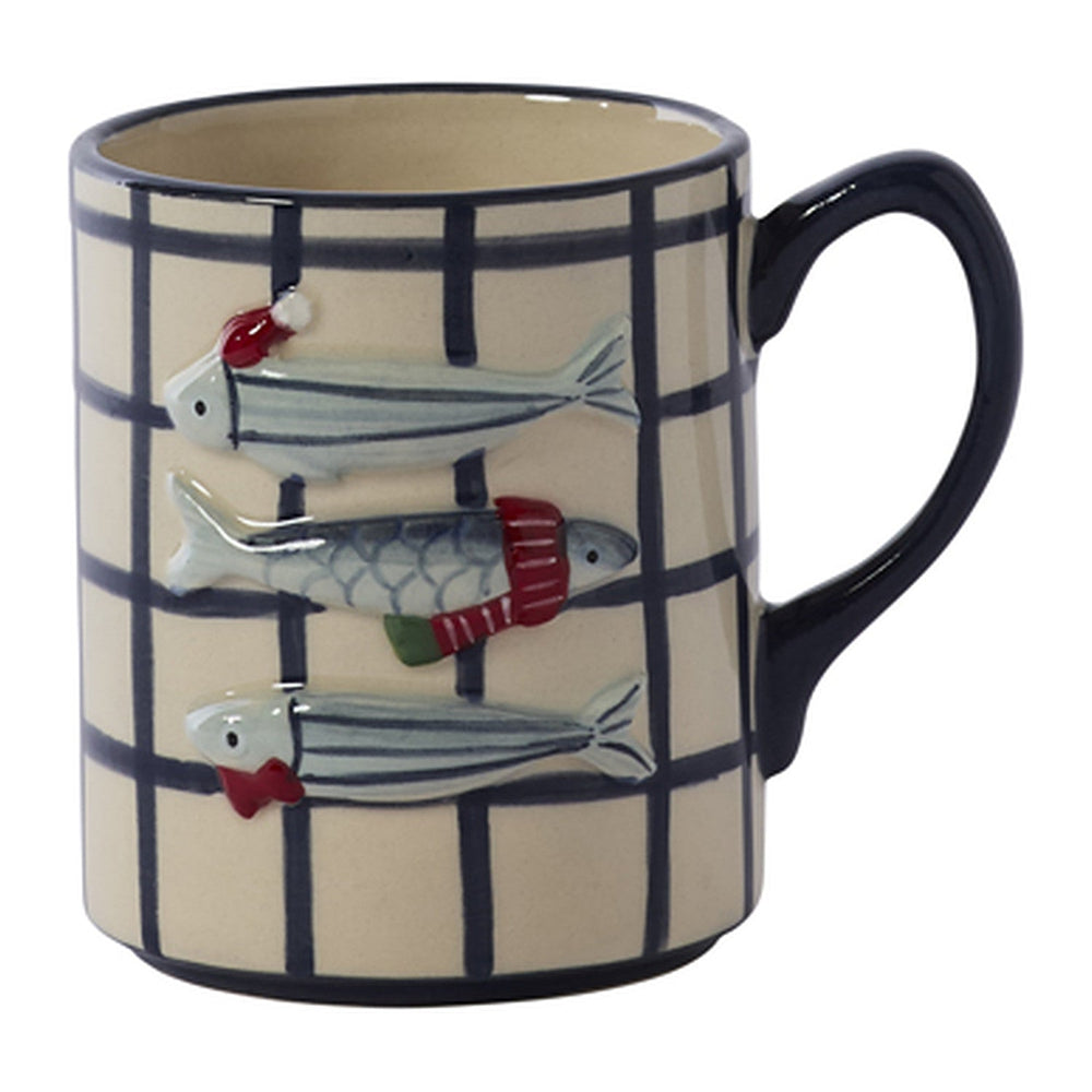 Festive Fish Decorative Mug By Accent Decor
