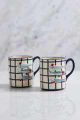 Festive Fish Decorative Mug By Accent Decor