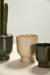 Fischer Glossy Footed Pots By Accent Decor