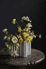 Artemis Sculptural Wavy Vase By Accent Decor