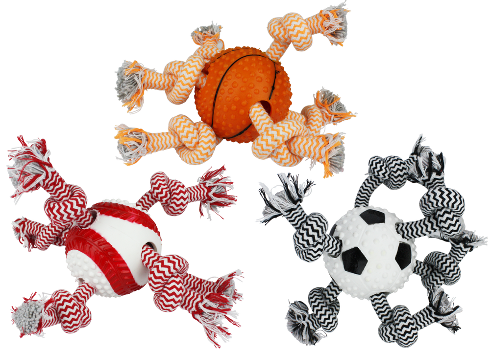 Multipet Doglucent TPR Sports Ball Dog Toy - 3"