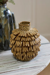 Fringe Vase By Accent Decor