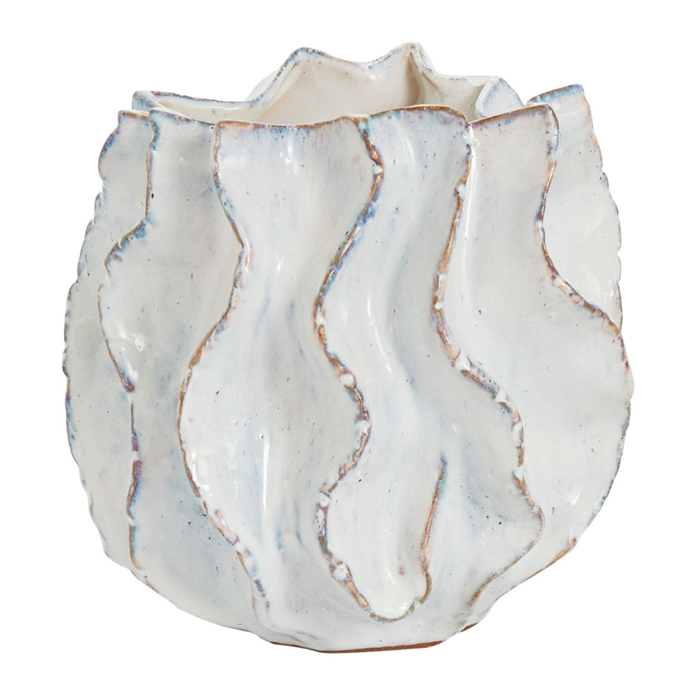 Sono Reactive Glaze Wavy Decorative Vessels By Accent Decor