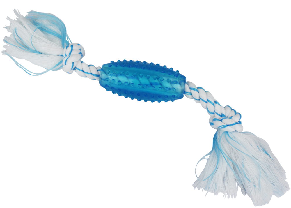 Multipet Canine Clean™ Peppermint Rope with Tube Dog Toy - 6"
