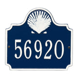 Whitehall Conch Personalized Plaque - Blue/White
