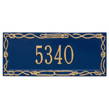 Whitehall Sailor's Knot Personalized Plaque - Blue/Gold