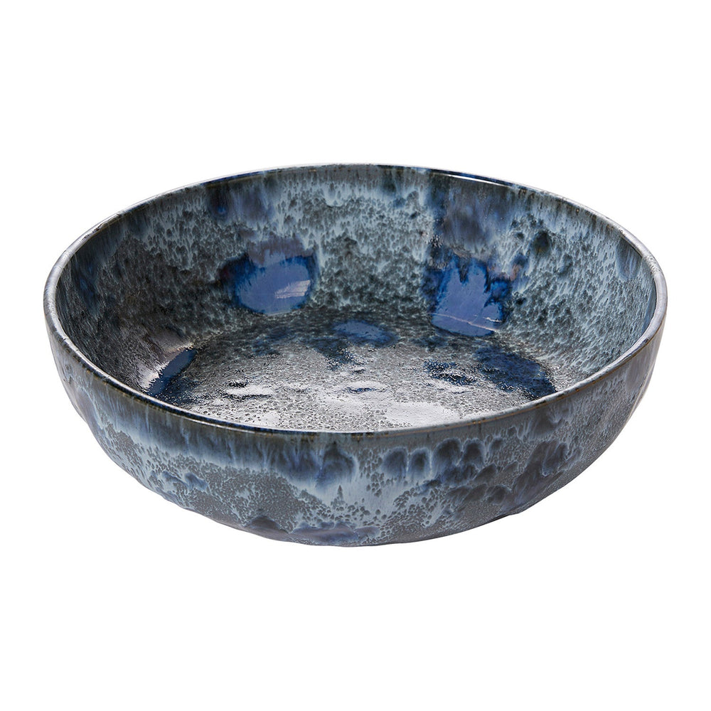 Azul Reactive Glaze Ceramic Decorative Vessels By Accent Decor