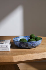 Azul Reactive Glaze Ceramic Decorative Vessels By Accent Decor
