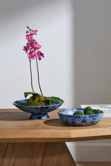 Azul Reactive Glaze Ceramic Decorative Vessels By Accent Decor