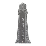 Whitehall Lighthouse Vertical Personalized Plaque - Pewter/Silver