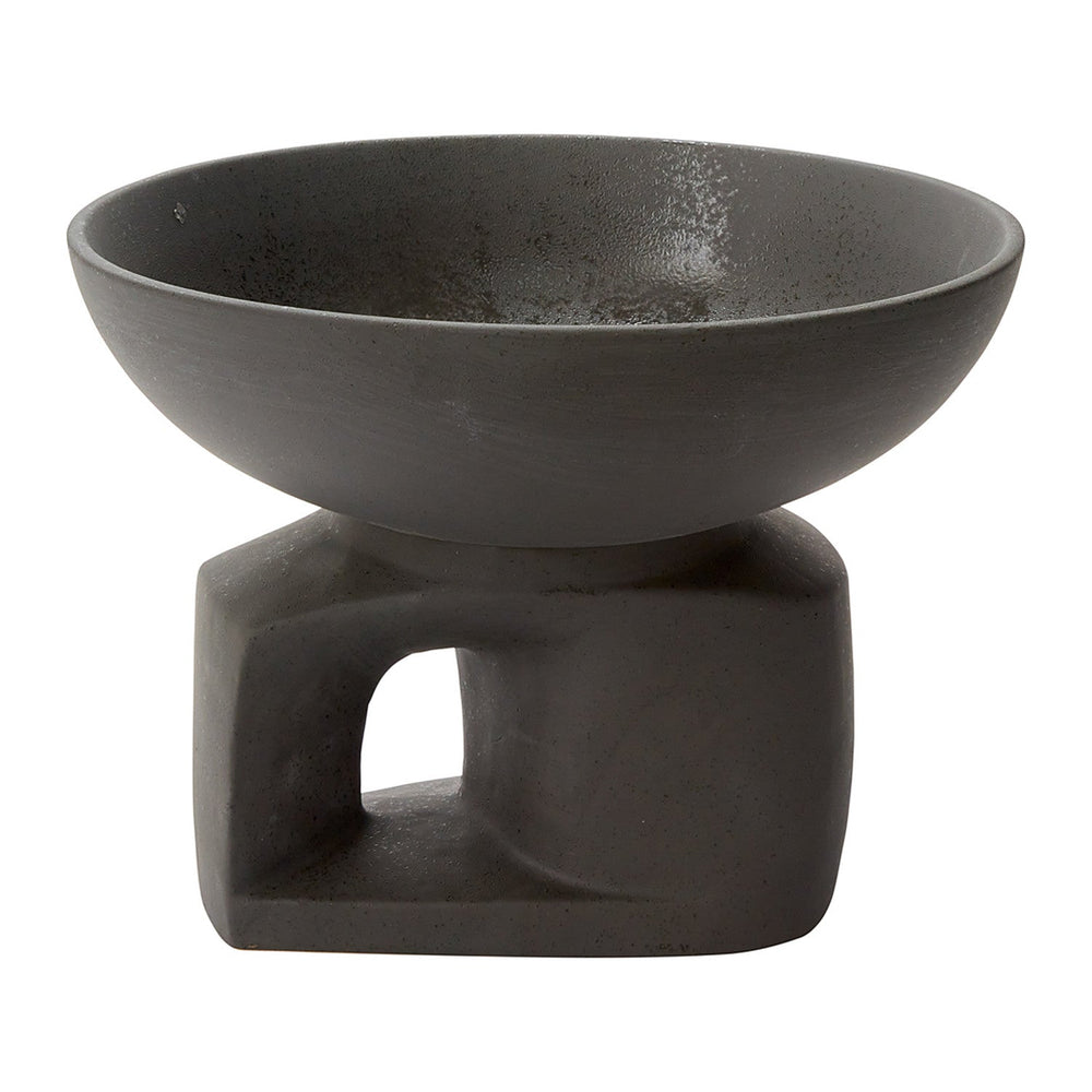 Oberon Reactive Glaze Sculptural Bowl By Accent Decor