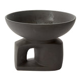 Oberon Reactive Glaze Sculptural Bowl By Accent Decor