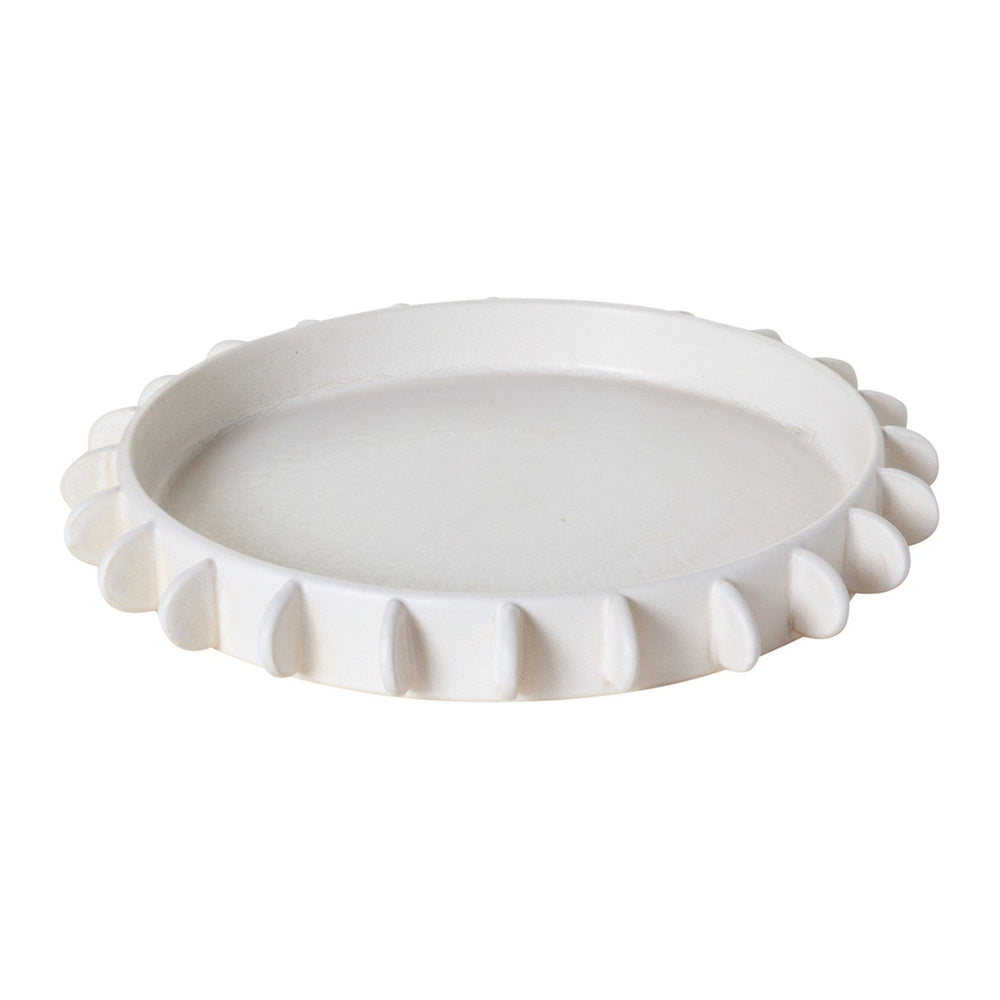Reverie Tabletop Sculptural Ceramic Trays By Accent Decor