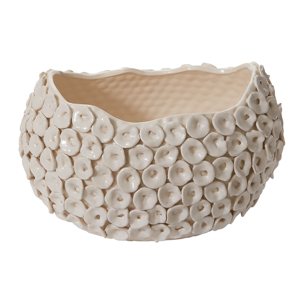 Luanda Sculptural Glossy Bowls By Accent Decor