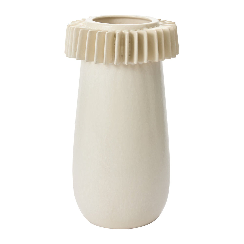 Rhythm Reactive Glaze Sculptural Vase By Accent Decor