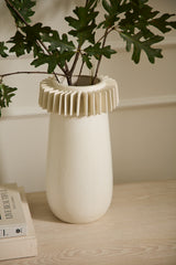 Rhythm Reactive Glaze Sculptural Vase By Accent Decor
