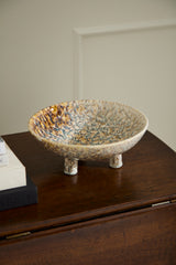 Walden Reactive Glaze Speckled Bowl By Accent Decor