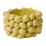 Layered Lemon Sculptural Ceramic Vessels By Accent Decor