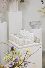Ruffle Textured Matte Vase By Accent Decor