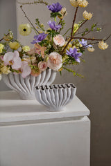 Clymene Sculptural Reactive Glaze Ceramic Vases By Accent Decor - 8" x 4" x 4.75" - Image 2