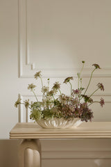 Coastline Reactive Glaze Ceramic Trough Vessel By Accent Decor