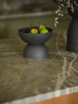 Neruda Footed Reactive Glaze Textured Bowl By Accent Decor