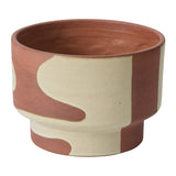 Shanti Hand-Painted Footed Ceramic Planters By Accent Decor
