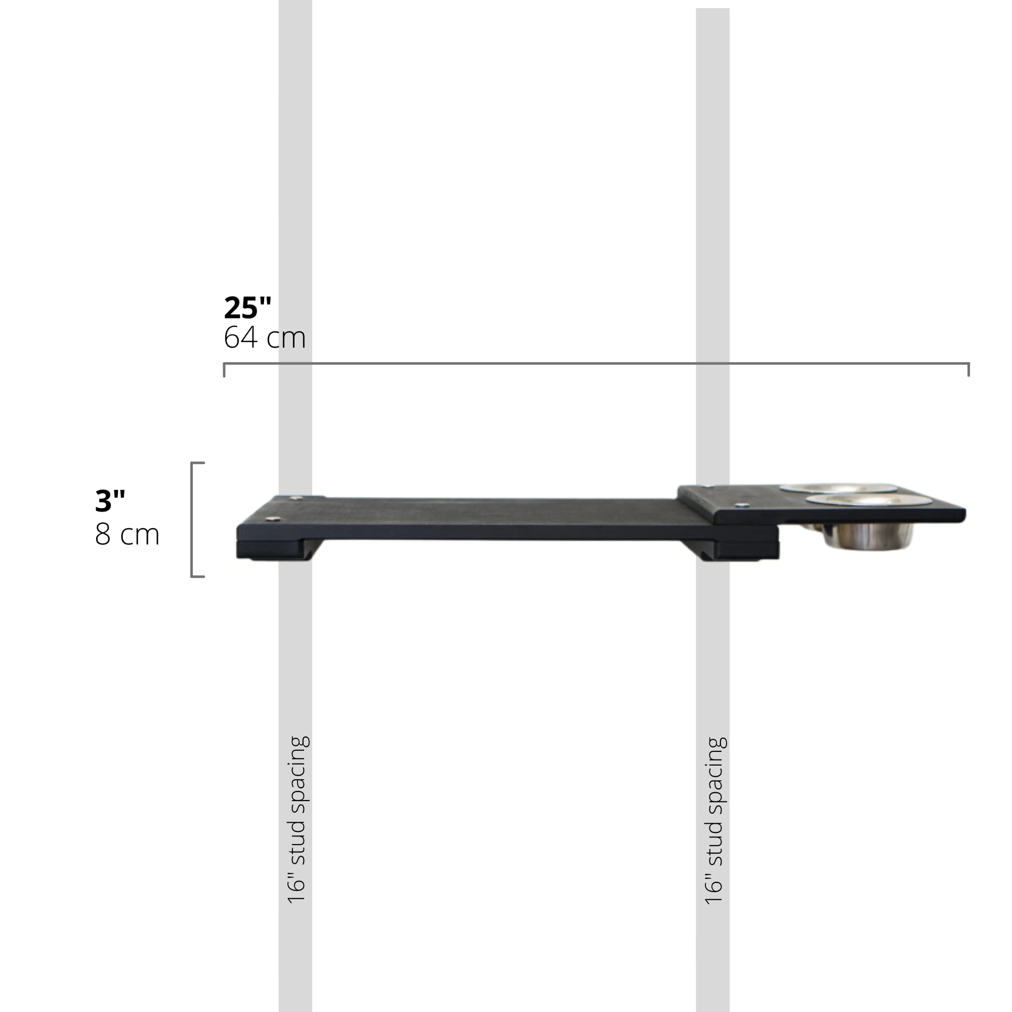 Catastrophic Creations Cat Feeder Shelf - 25-Inch