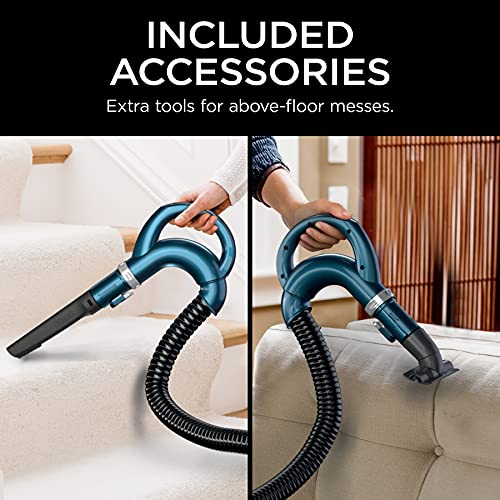 Shark ZU503AMZ Navigator Lift-Away Upright Vacuum with Self-Cleaning Brushroll, HEPA Filter, Swivel Steering, Upholstery Tool & Pet Crevice Tool, Perfect for Pets & Multi-Surface, Teal