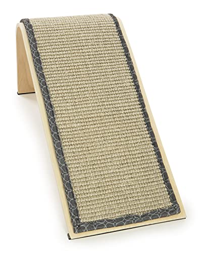 SmartyKat Sisal Angle Cat Scratch Ramp, Includes Catnip - Natural, One Size