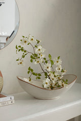 Kelyfos Speckled Matte Bowl By Accent Decor