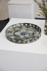 Toluca Glossy Green Ceramic Decorative Trays By Accent Decor - 19" x 2.5" - Image 13