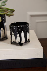 Boo Hand-Painted Footed Pots By Accent Decor