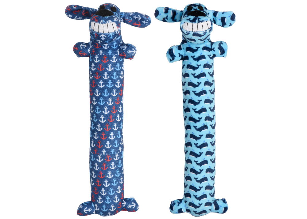 Multipet Loofa Dog Nautical Plush Dog Toy - 12"