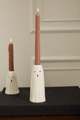 Phantom Ceramic Candleholders By Accent Decor