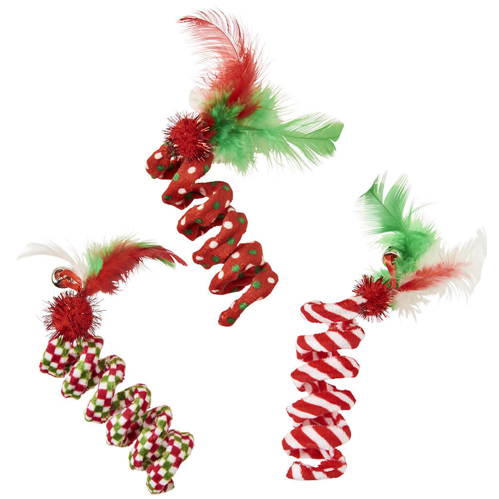 SPOT by Ethical Products Holiday Spring Cat Toys 3-Pack
