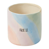 Ephemeral Hand-Painted Carved Pot By Accent Decor