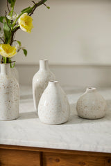 Francesca Speckled Glossy Bud Vases By Accent Decor