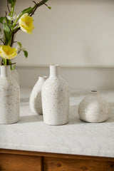Francesca Speckled Glossy Bud Vases By Accent Decor