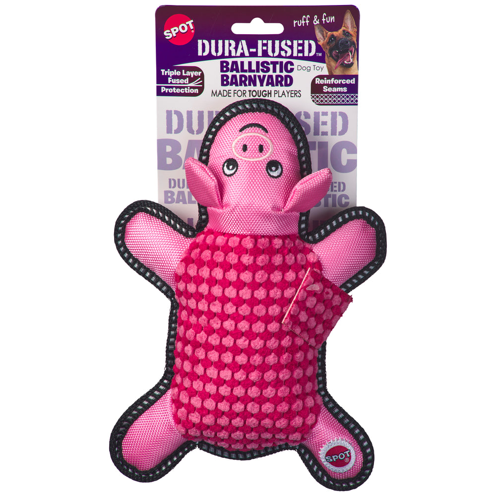 Dura-Fused Barnyard Dog Toy, 10"