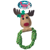 SPOT Holiday Dura-Fused Leather Reindeer Dog Toy - 11"