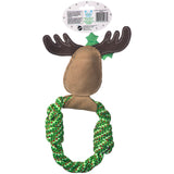SPOT Holiday Dura-Fused Leather Reindeer Dog Toy - 11"