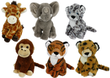 Multipet Eco Safari Animals Plush Dog Toy - 8"