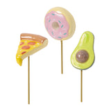 Yummy Ceramic Plant Sticks (Set of 3) By Accent Decor