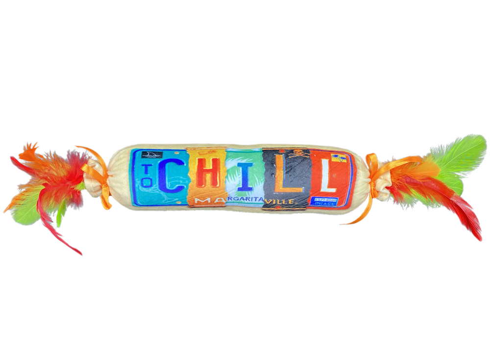 Multipet Margaritaville "Chill" Cat Kicker w/Feathers 18" Cat Toy