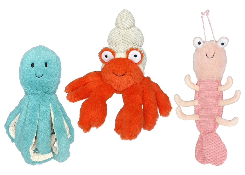 Multipet Margaritaville Coral Reefers Plush Dog Toy