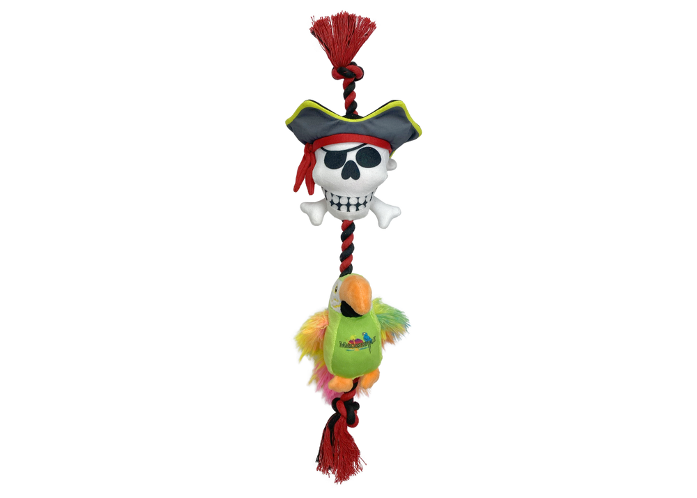 Multipet Margaritaville Rope (Pirate/Parrot) Dog Toy - 18"