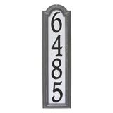 Whitehall Reflective Manchester Vertical Wall 1-Line Personalized Address Plaque - Pewter